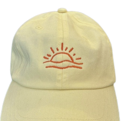 CASQUETTE - JAUNE PÂLE "COUCHER DE SOLEIL"