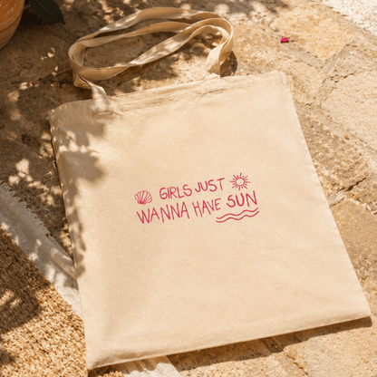 TOTEBAG "GIRLS JUST WANNA HAVE SUN"