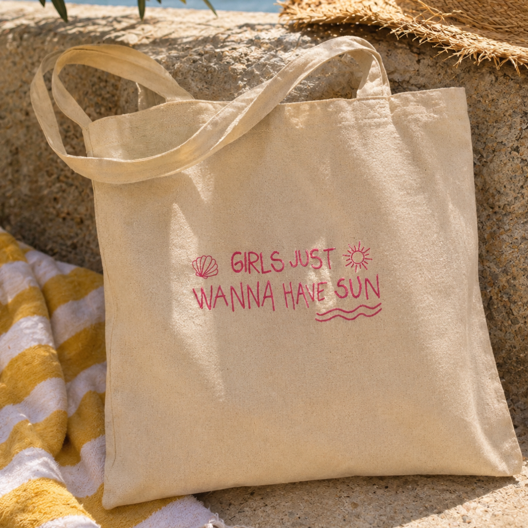 TOTEBAG "GIRLS JUST WANNA HAVE SUN"