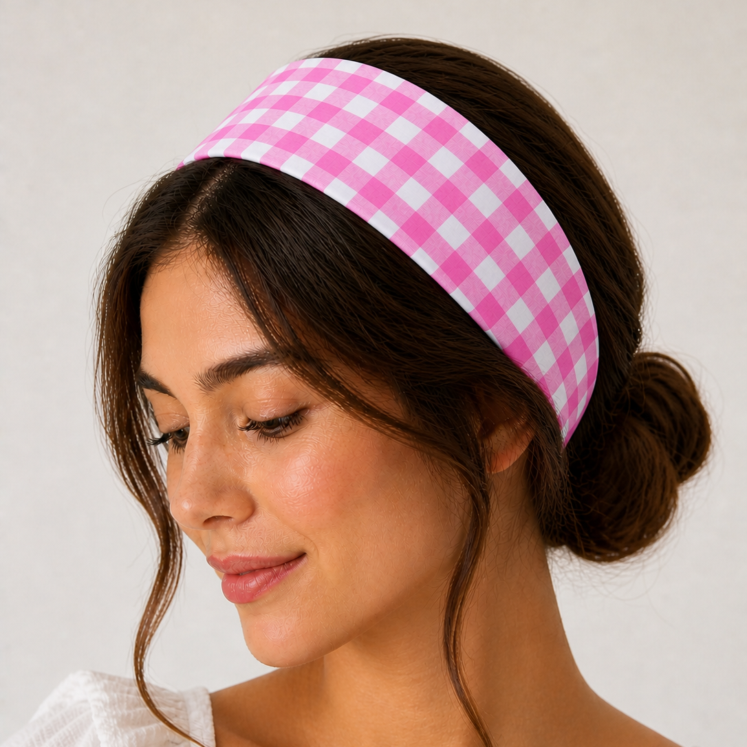 BANDEAU - VICHY ROSE