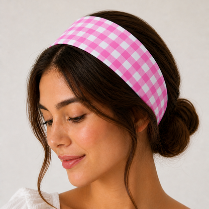 BANDEAU - VICHY ROSE