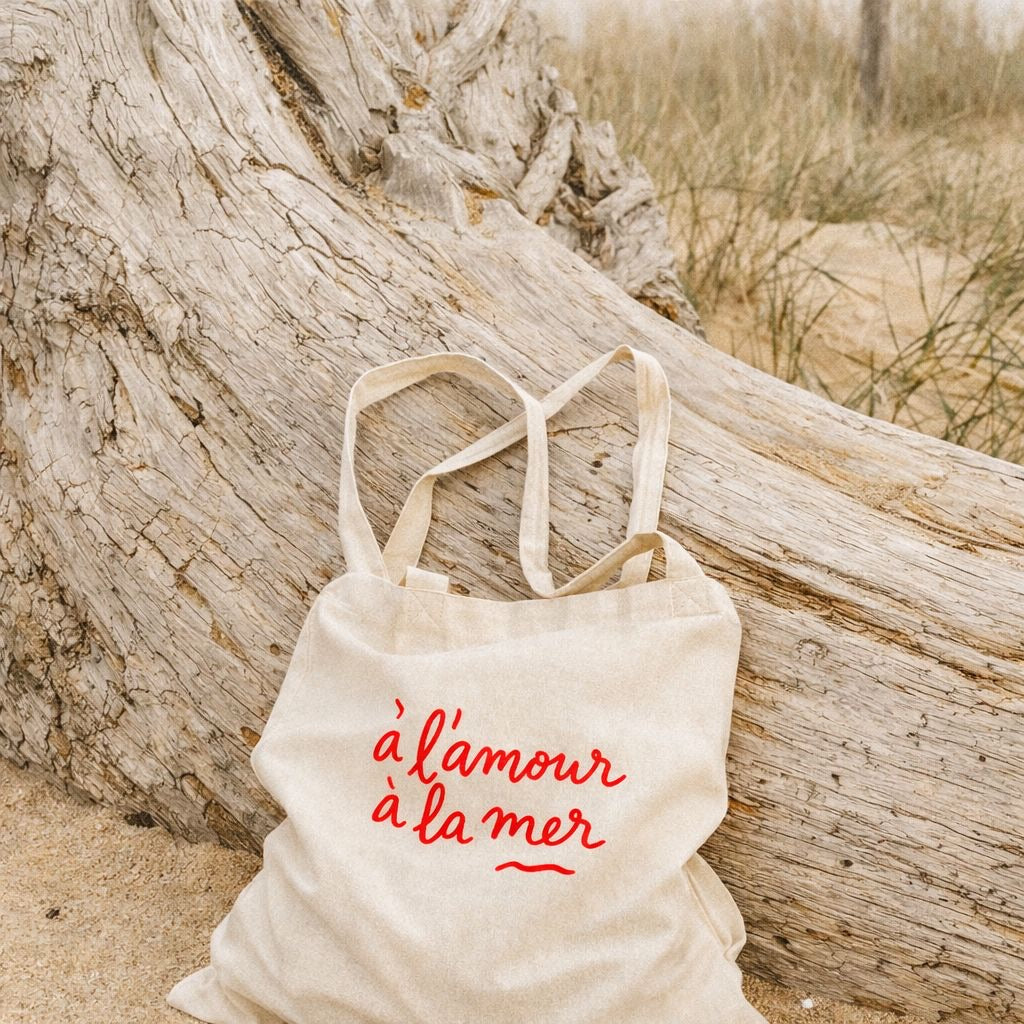 TOTEBAG "À L'AMOUR À LA MER"