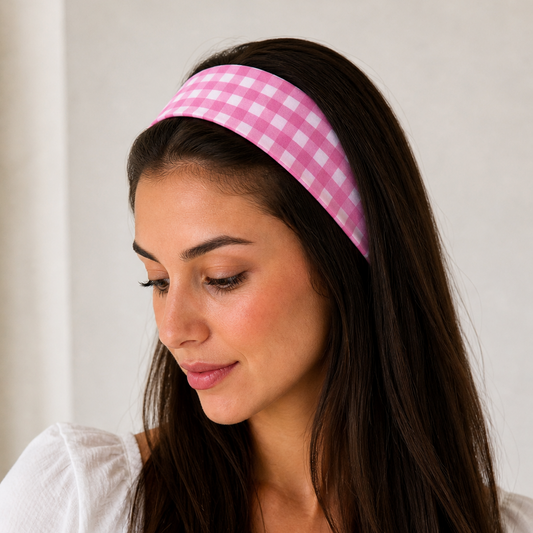 BANDEAU - VICHY ROSE