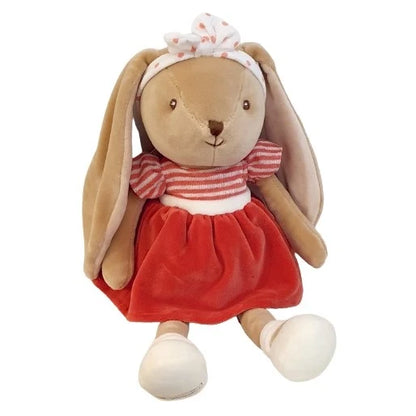 PELUCHE LAPIN BUNNY SISTER - ROBE ROUGE