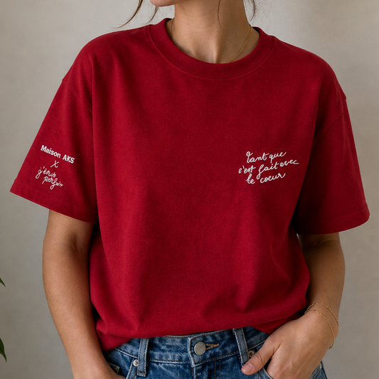 TEE-SHIRT "TANT QUE C'EST FAIT AVEC LE CŒUR"