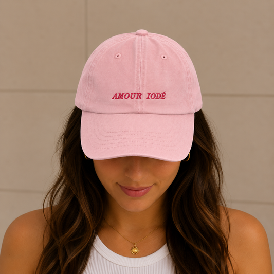 CASQUETTE - ROSE PÂLE "AMOUR IODÉ"