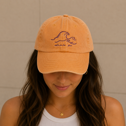 CASQUETTE VINTAGE - MOUTARDE "VITAMIN SEA"