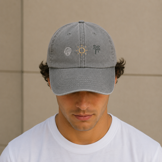 CASQUETTE VINTAGE - VERT DE GRIS "ÉTÉ"